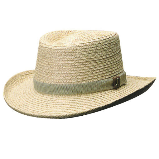 Organic Raffia Gambler Hat with Golf Ornament | Explorer Hats