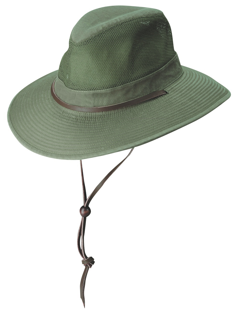 Brushed Twill Safari Hat with Mesh Sidewall - Explorer Hats