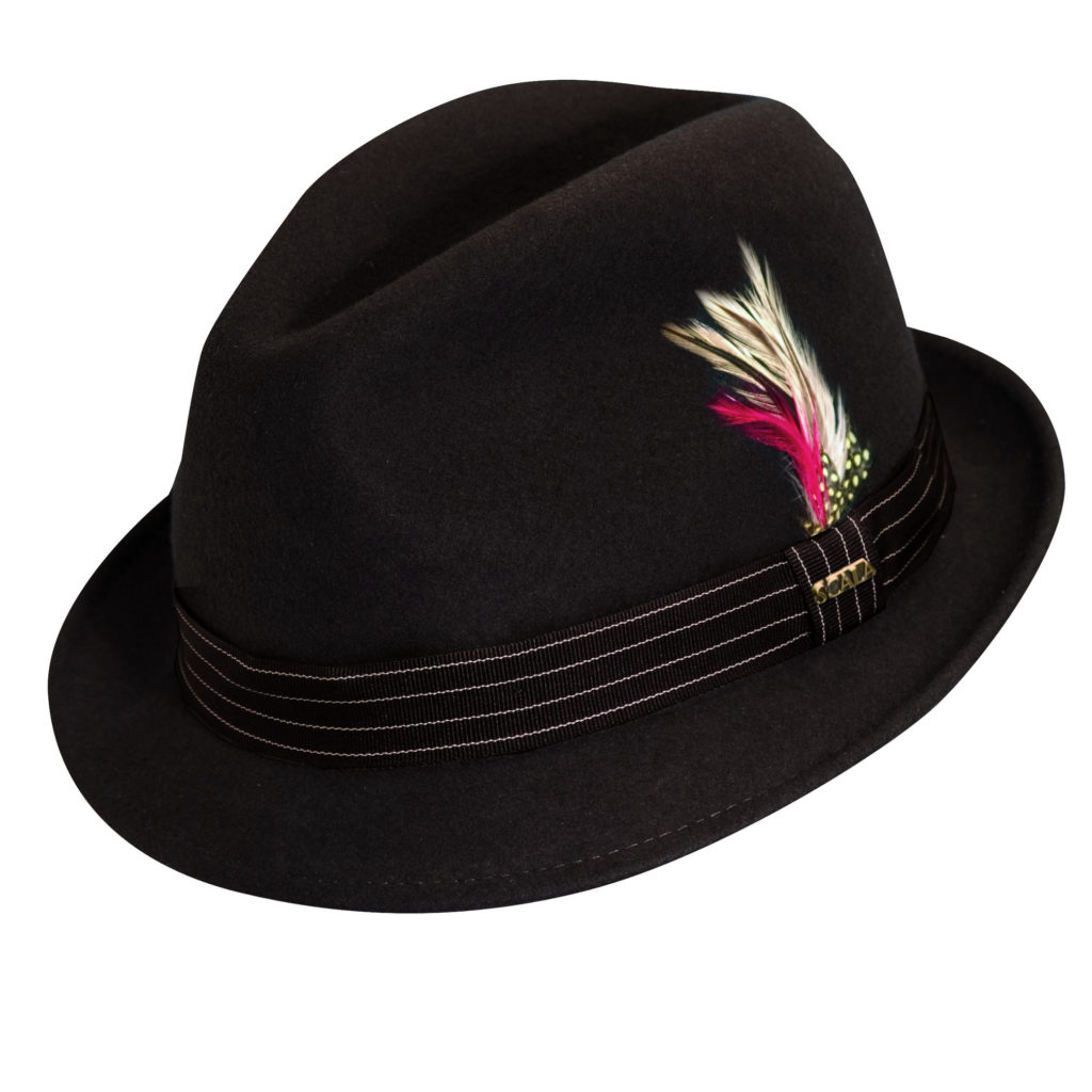 Wool Felt Fedora Hat with Feather Accent – Explorer Hats