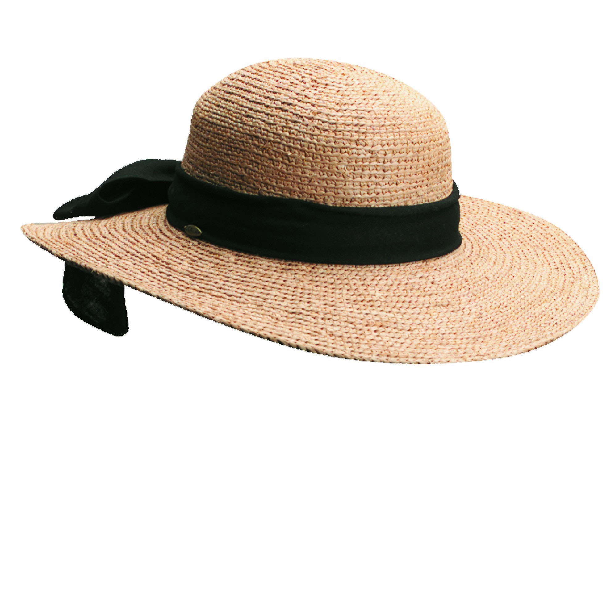Organic Raffia Sun Hat with Large Bow