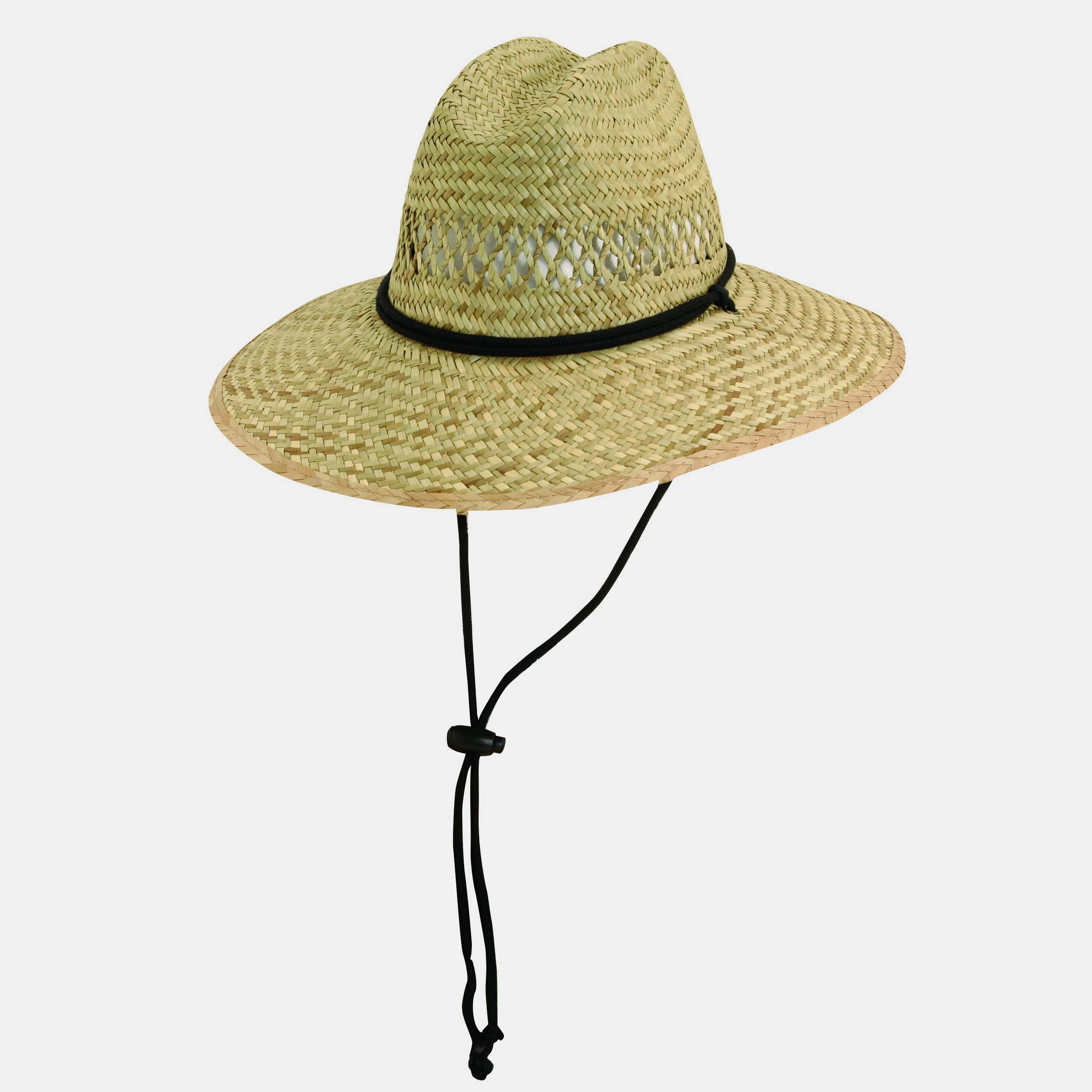 Rush Straw Lifeguard Hat With Chin Cord Explorer Hats